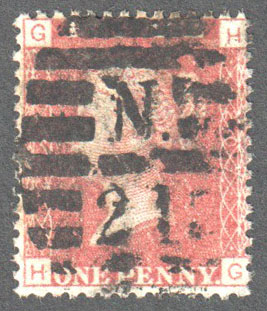 Great Britain Scott 33 Used Plate 207 - HC - Click Image to Close